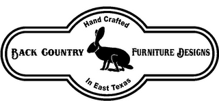 BACK COUNTRY FURNITURE DESIGNS HAND CRAFTED IN EAST TEXAS logo