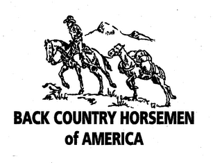 BACK COUNTRY HORSEMEN OF AMERICA logo