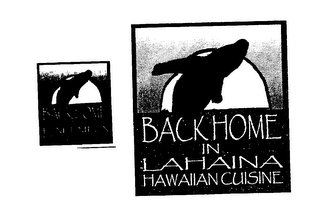 BACK HOME IN LAHAINA HAWAIIAN CUISINE logo