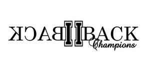 BACK II BACK CHAMPIONS logo