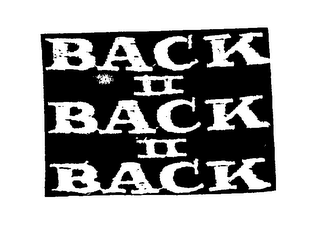 BACK II BACK II BACK II logo