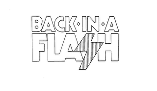 BACK IN A FLASH logo