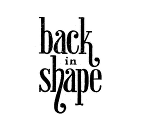 BACK IN SHAPE logo