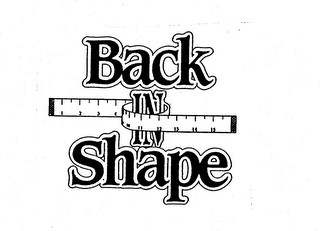BACK IN SHAPE logo