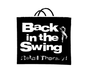 BACK IN THE SWING RETAIL THERAPY logo