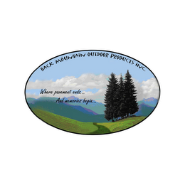 BACK MOUNTAIN OUTDOOR PRODUCTS INC WHERE PAVEMENT ENDS... AND MEMORIES BEGIN... logo