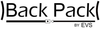 BACK PACK BY EVS logo