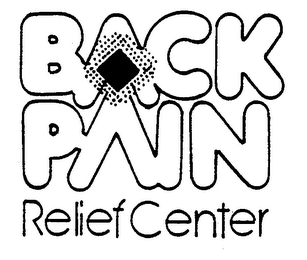 BACK PAIN RELIEF CENTER logo