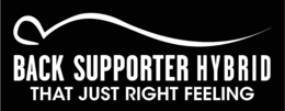 BACK SUPPORTER HYBRID THAT JUST RIGHT FEELING logo