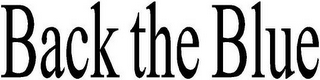 BACK THE BLUE logo
