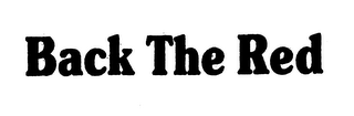 BACK THE RED logo