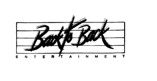 BACK TO BACK ENTERTAINMENT logo