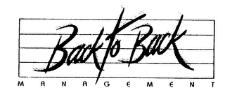 BACK TO BACK MANAGEMENT logo