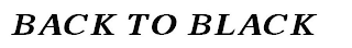 BACK TO BLACK logo