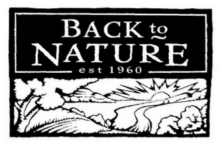 BACK TO NATURE EST 1960 logo