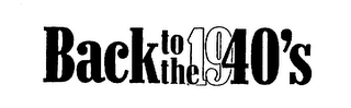 BACK TO THE 1940'S logo