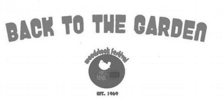 BACK TO THE GARDEN WOODSTOCK FESTIVAL EST. 1969 logo
