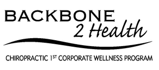BACKBONE 2 HEALTH CHIROPRACTIC 1ST CORPORATE WELLNESS PROGRAM logo