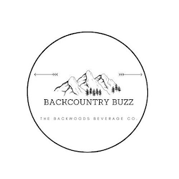 BACKCOUNTRY BUZZ THE BACKWOODS BEVERAGE CO. logo