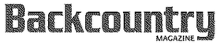 BACKCOUNTRY MAGAZINE logo