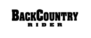 BACKCOUNTRY RIDER logo