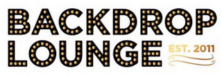 BACKDROP LOUNGE EST. 2011 logo