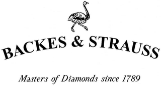 BACKES & STRAUSS MASTERS OF DIAMONDS SINCE 1789 logo