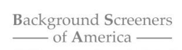 BACKGROUND SCREENERS OF AMERICA logo