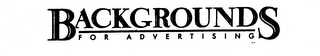 BACKGROUNDS FOR ADVERTISING logo