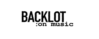BACKLOT :ON MUSIC logo