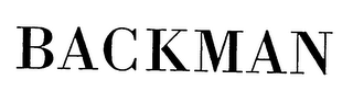 BACKMAN logo