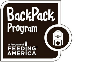 BACKPACK PROGRAM A PROGRAM OF FEEDING AMERICA logo