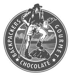BACKPACKERS GOURMET CHOCOLATE logo