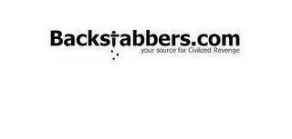 BACKSTABBERS.COM YOUR SOURCE FOR CIVILIZED REVENGE logo