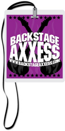 BACKSTAGE AXXESS WWW.BACKSTAGEAXXESS.COM logo