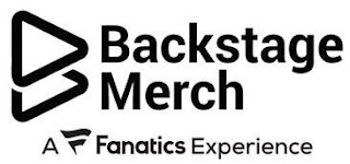BACKSTAGE MERCH A F FANATICS EXPERIENCE logo