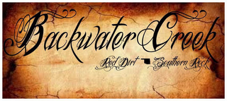BACKWATER CREEK RED DIRT SOUTHERN ROCK logo