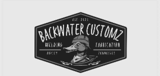 BACKWATER CUSTOMZ EST. 2025 WELDING FABRICATION RIPLEY TENNESSEE logo