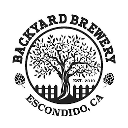 BACKYARD BREWERY ESCONDIDO, CA EST. 2019 logo