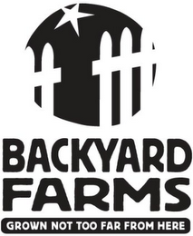 BACKYARD FARMS GROWN NOT TOO FAR FROM HERE logo