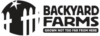 BACKYARD FARMS GROWN NOT TOO FAR FROM HERE logo