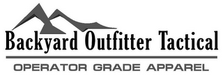 BACKYARD OUTFITTER TACTICAL OPERATOR GRADE APPAREL logo