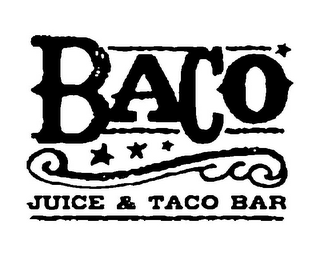 BACO JUICE & TACO BAR logo