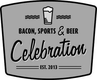 BACON, SPORTS & BEER CELEBRATION EST. 2013 logo
