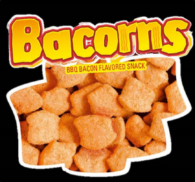 BACORNS BBQ BACON FLAVORED SNACK logo