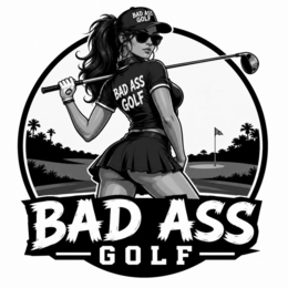 BAD ASS GOLF BADASS GOLF logo