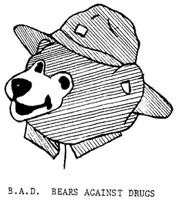 B.A.D. BEARS AGAINST DRUGS logo