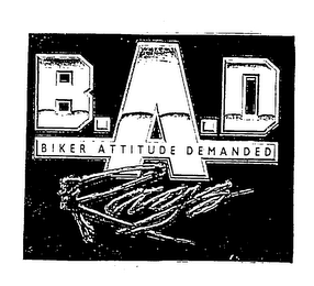 B.A.D BIKER ATTITUDE DEMANDED RAGS logo
