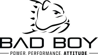 BAD BOY POWER. PERFORMANCE. ATTITUDE. logo