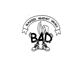 B.A.D. BUNNIES AGAINST DRUGS logo